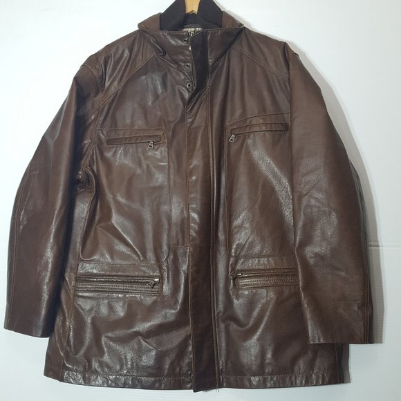 Danier Mens Leather Jacket - Size XL - Pre-owned - 7ENC9A - Picture 1 of 7